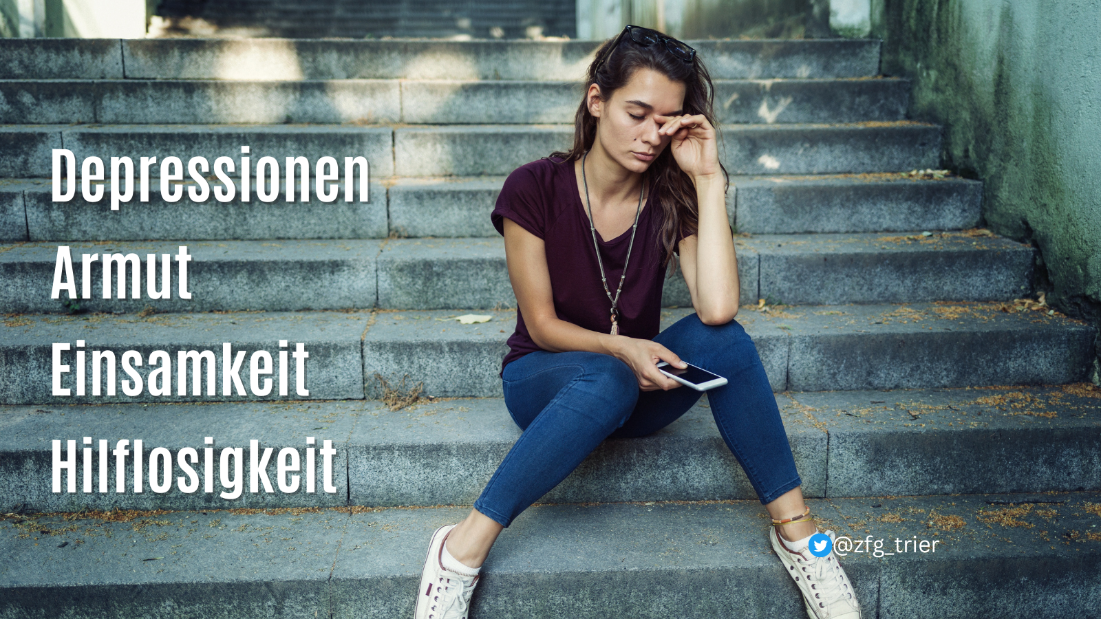 Depressionen, Armut, Einsamkeit, Hilflosigkeit