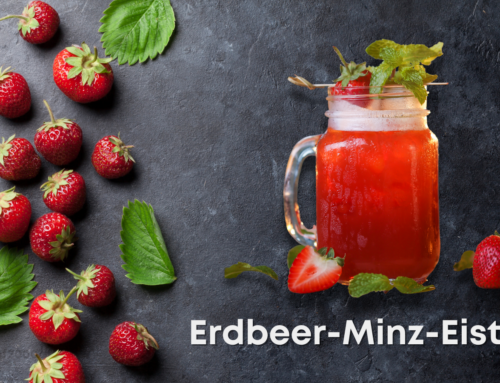 Erdbeer-Minz-Eistee selber machen